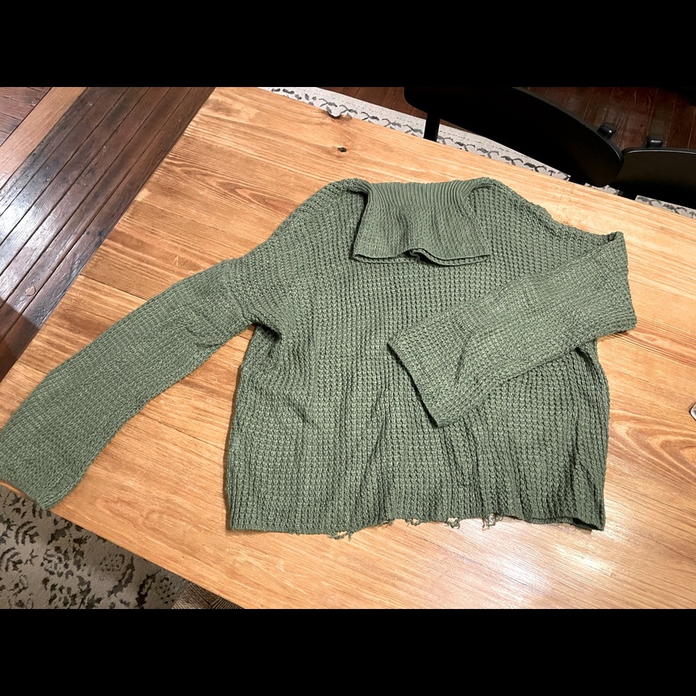 Oversized Bell Sleeve Turtleneck Sweater